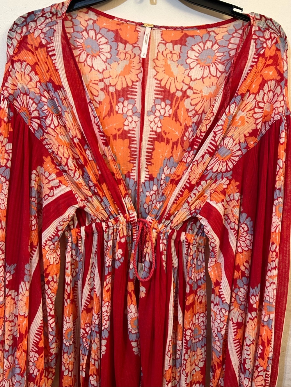Free People Tilda Wrap Dress in the "Femme Combo" - Picture 4 of 16